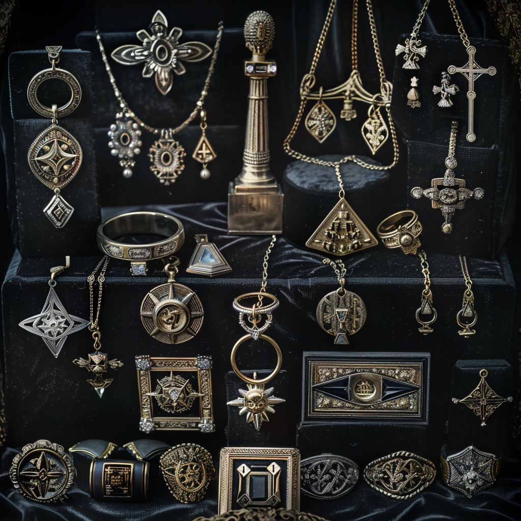 Sélection exceptionnelle de bijoux maçonniques : style et symbolisme à l’honneur
